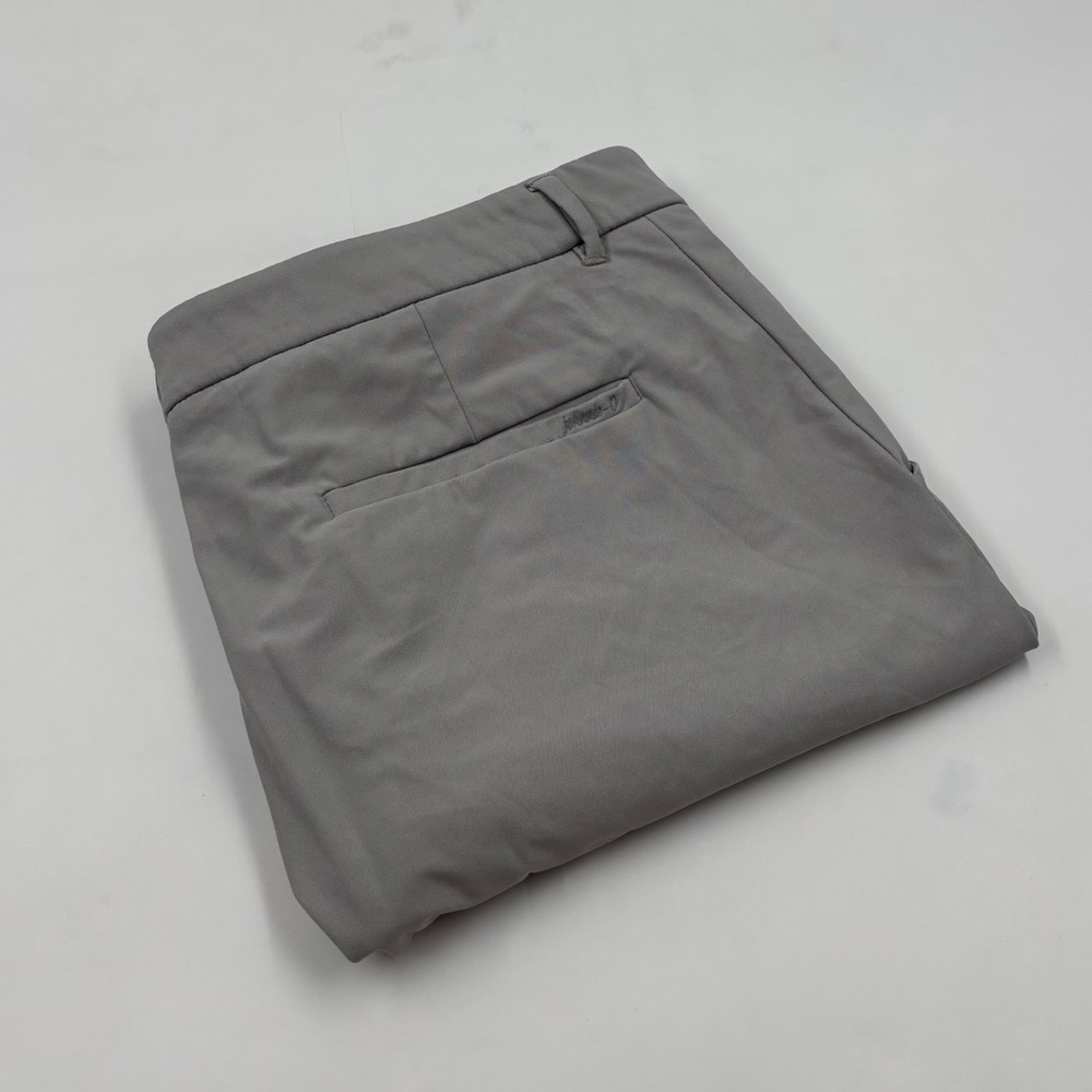 Johnnie-O Prep-Formance Men's 34 Gray Performance Flat Front Polyester Shorts